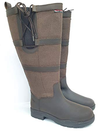 Polestar London NEW Leather Riding Country Boots Footwear XX Wide Calf BROWN UK 7 EURO 41