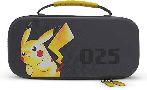 PowerA Schutzetui Nintendo Switch - OLED-Modell, Nintendo Switch oder Nintendo Switch Lite -Pikachu 025, Schutzetui, Gaming-Etui, Konsolentasche, Zubehör, Aufbewahrung, offiziell lizenziert