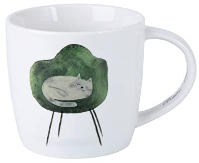 Maxwell & Williams DX1217 Feline Friends - Tazza in porcellana, multicolore, 400 ml, in confezione regalo