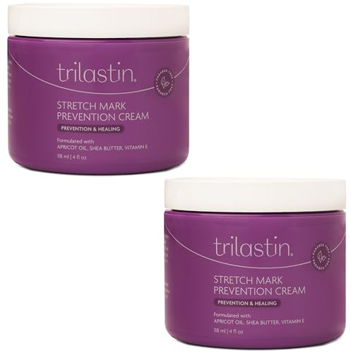 TriLASTIN – graviditetsförebyggande kräm (118 ml) – allergivänlig och parabenfri – bristningsmärke kräm