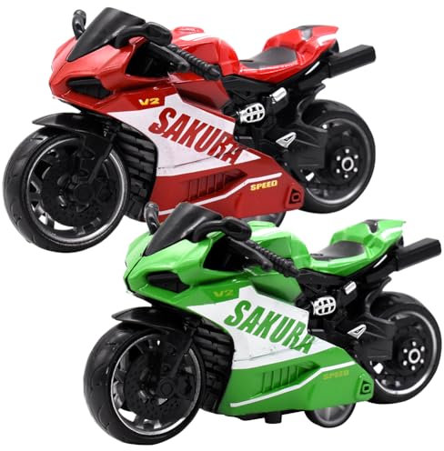 KreEzi Modellmotorrad, Legierung Motorrad Spielzeug, Hoch Simulation Motorrad Modell, Das perfekte Abenteuer für Kinder im Vorschulalter für Kinder ab 3 Jahren, Kinder-Spielzeug mit vielen Features -