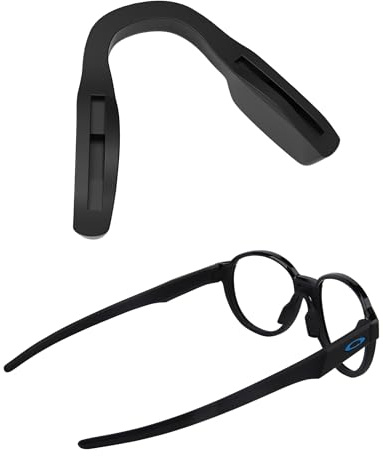 Saucer Ersatz-Nasenstück-Pads für Oakley Knolls OX8144 Brillen, Schwarz , Einheitsgröße
