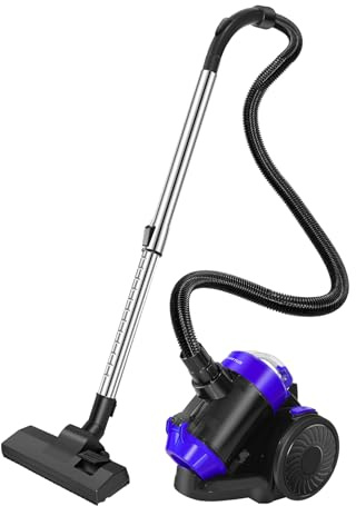 7Sevenjokers Aspiradora sin bolsa, 1200 W, para pelo de animales, sin bolsa, tecnología ciclónica, depósito de polvo XL de 1,5 L, cable automático y accesorios para suelos, alfombras, tapicería