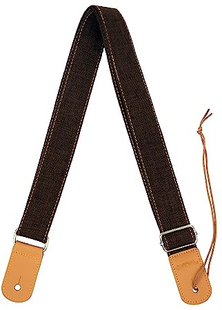 CASCHA Ukulele Rem justerbar I längd 76 cm till 139 cm individuellt justerbar I robust ukulele-rem för barn och vuxna Jag är trevlig och bekväm att bära I rem ukulele bomull brun