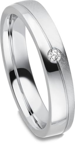 Kolibri Rings Damenring Zirkonia Stein 925 Sterling Silber Ring Ehering Verlobungsring Partnerring Freundschaftsring - Inkl. Gravur und Etui