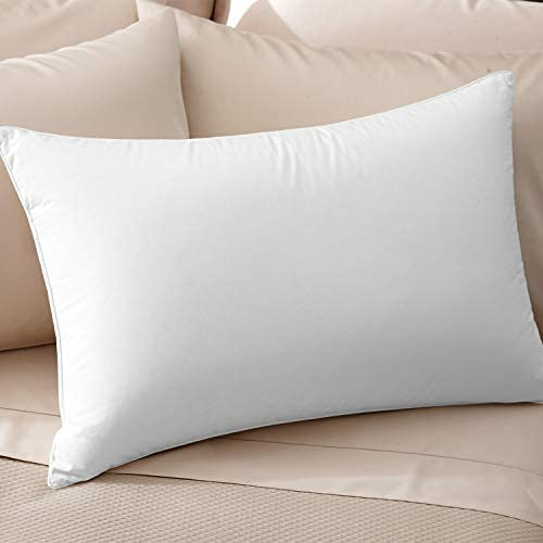 Cuddledown Dreamstead 800 Fill Power Pillow | European White Goose Down | 100% Cotton Shell, Sateen Weave | Hypoallergenic | Handcrafted | Oeko-TEX & RDS Certified | 20 x 26 | Standard | Soft