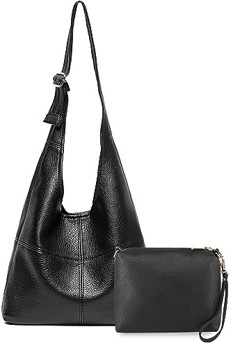 Montana West Hobo Purse for Women, Vegan Leather Shoulder Bag with Wristlet
