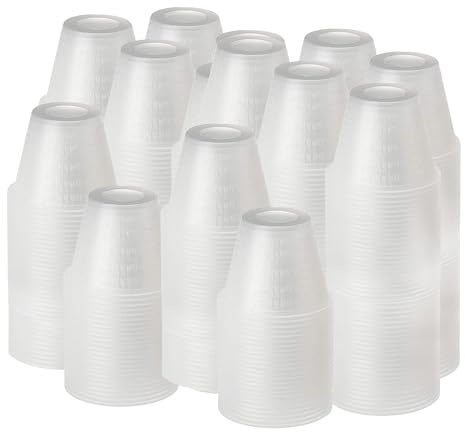 [2000 Count - 1 oz.] Perfect Stix Disposable Graduated Plastic Medicine Cups - For Mixed Pills, Medication Measuring, Resin Mixing, Mouthwash