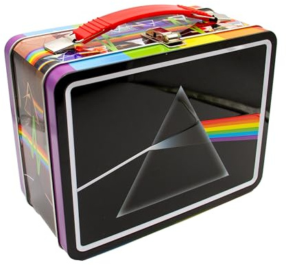 AQUARIUS Pink Floyd DSOM Fun Box - Sturdy Tin Storage Box with Plastic Handle & Embossed Front Cover - Officially Licensed Pink FloydMerchandise & Collectible Gift