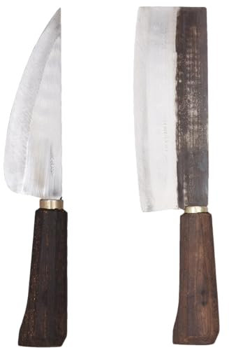 AUTHENTIC BLADES Set ALLESKÖNNER, 2-teiliges Messerset, Kohlenstoffstahl Klingen