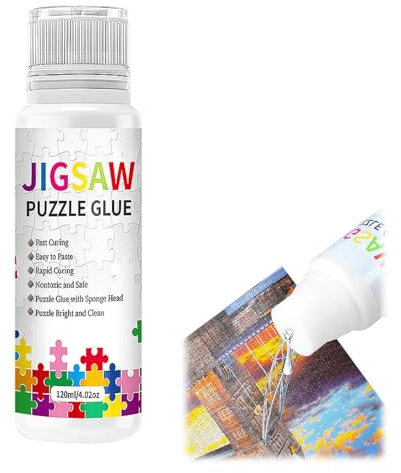 Puzzle Colle transparente – Puzzle Colle à fixer et à suspendre, accessoires 120 ml