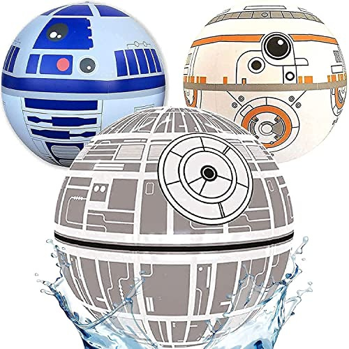 NINOSTAR Play Balls Set of 3 - Fun Indoor and Outdoor Gift, for Play/Room Decor/Party Decor/Pool Inflatable Water Toys