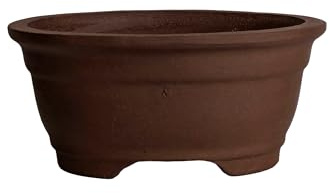 Oglaserade keramiska bonsaigrytor (Design 3, 16 cm)