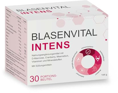 Aura Natura® BlasenVital Intens – D-Mannose Pulver mit Cranberry-Extrakt – Vegan, 30 Portionsbeutel