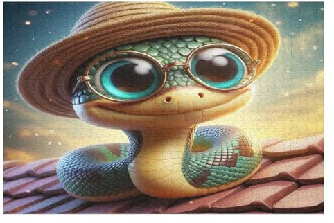 Puzzles 1000 Pièces Adultes, Puzzle De Jeu, Serpent Planche De Bois, Excellent Cadeau pour EnfFourmis （75×50cm）