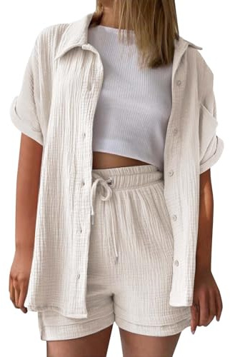 Conjunto de mujer de 3 piezas de verano casual en camisa de crop top sin mangas y pantalones cortos casuales chándal de playa correr deporte casual conjuntos acanalados lounge set chic loungewear