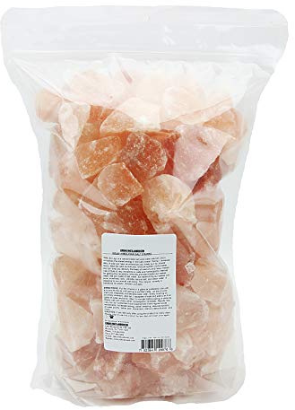 IndusClassic 20 lbs Sole Himalayan Salt Chunks Stone, Increase Hydration, Energy, Vibration, and Replenish Electrolytes with 84 Trace Minerals