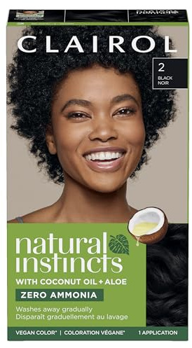 Clairol Natural Instincts Demi-Permanent Hair Dye, 2 Black | 1 Pack