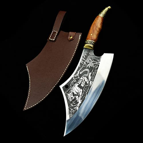 ZQD Coltelli da disosso Coltello da Cuoco Boning Piccolo Cuoco Professionale Cucina Cinese Chef Coltello Coltello Cleaver Clitter Verdure Cutter Strumenti di Cottura, 10,6 Pollici