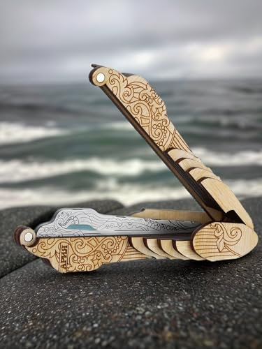 Shamanicshop Maultrommel von D.Glazyrin/Aria (in Holzkoffer) – Professionelles Mundmusikinstrument (Kieferharfe), schöner Klang, hervorragende Qualität, original russische Maultrommel (Kieferharfe,