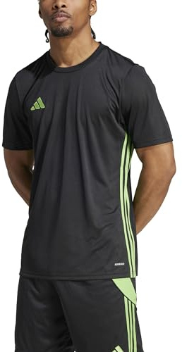 adidas Hombre Tabela 23 Jersey Shirt, Black/Semi Lucid Lime, L