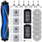 20-teiliges Ersatzteil-Zubehör-Set für ECOVACS DEEBOT T50 Omni/T50 PRO Omni Roboter-Staubsauger, 1 Hauptbürste, 2 Filter,6 Wischtücher,4 Staubbeutel,6 Seitenbürsten,1 Reinigungsbürste