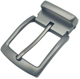 Gaodercha 1 st bältesspännen för män legering vändbart bältesspänne grå ersättning enkel prong rektangulärt stift bältesspänne klassisk elegant present för män och kvinnor bältesspännen, BRUN, 7cm*4cm