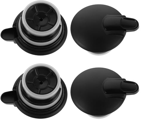 Alipis 4pezzi Coperchi di Ricambio per Caraffa per Caffettiera Parte Superiore Nera Resistente al Caldo per Teiera Accessori per Caraffa da Caffè Sigillata Coperchio per Bollitore