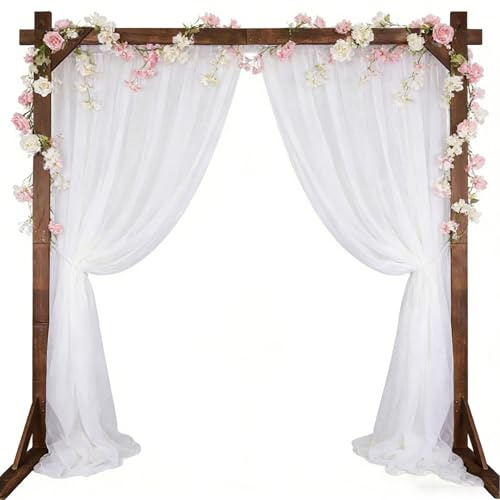 Arco de Boda Madera Cuadrado,para decoración de Fondo,Arco de Rosas,Ideal for Patio Trasero,césped,Patio,Decoraciones de Boda