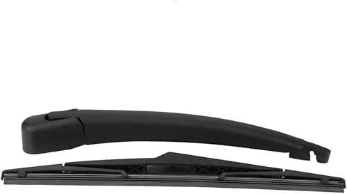 KSTE Juego de Limpiaparabrisas Y Brazo Trasero del Automóvil, Caucho Silencioso Parabrisas Trasero Ventana del Coche de Limpiaparabrisas con Cuchilla para Fo-ord Fiesta MK6 MK7 ST150 02-08