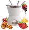 joeji's Kitchen 7 in 1 Chocolate Fondue Set - Complete Cheese Fondue Sets with Fondue Pot Candle & 4 Forks - Non Electric Fondue Set Heated with a Tealight - Dishwasher-Safe Fondue Mug