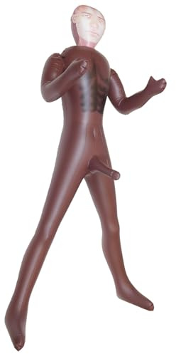 HUNK BAMBOLO GONFIABILE MASCHIO NERO