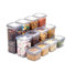 BOAA Fresh 12 Stk. Vorratsdosen mit Deckel Luftdicht Set, BPA frei, Aufbewahrungsbox mit Deckel Küche, Vorratsdosen-Sets, Vorratsdose Küchenorganizer, Vorratsbehälter 4x 1900 ml, 4x 1250 ml, 4x 600ml