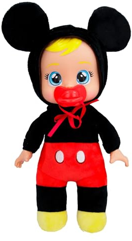 Cry Babies Disney 22,9 cm große Plüsch-Baby-Puppe, inspiriert von Disney Mickey Maus, die echte Tränen weinen, für Kinder ab 18 Monaten