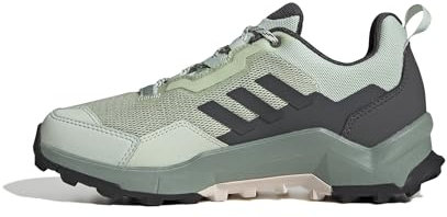 adidas Damen Terrex AX4 Hiking Shoes Wanderschuhe, Linen Green/Grey Four/Grey Six