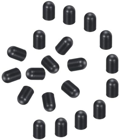 QUARKZMAN 20pz Punte di Penna Stilo di Ricambio 4,5mm Penne Schermo Tattile Capacitive Conduttive Punte in Gomma Siliconica, Nero