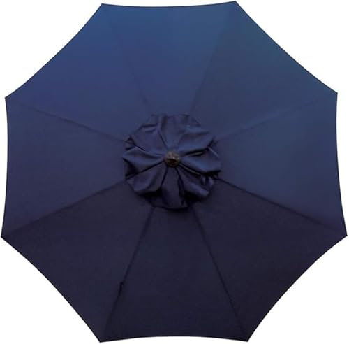 Toile Parasol 8 Baleines 3m Remplaçante pour Parasol de Terrasse, Tissu Résistant et Épais, Rechange Parasol 3m 8 Baleines pour Jardin et Extérieur