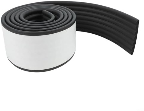 Pumixiy Striscia isolante termico in schiuma per protezione tubi dell'acqua, lunghezza 2 m, antigelo, nastro autoadesivo per interni ed esterni, riduzione del rumore, larghezza 8 cm (nero)