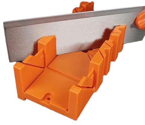 Caja de ingletes de sujeción, guía de sierra para carpintería, plantilla de corte de precisión, herramienta profesional de ABS con sierra, topes de ángulo ajustables, equipo de carpintero mejor