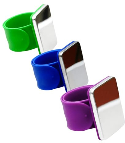 Magnetic Pin Cushions Bundle - Three Musketeers - 3 Wrist Pin Cushions - Calm & Cool Trio - Blue, Green, Purple