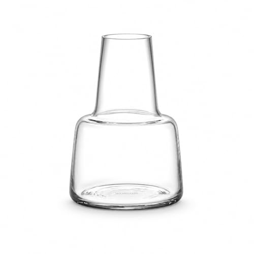 Holmegaard Flora Vase Medium Neck, Clear, 4.7 H x 3.3 D, Designed by Less Limits v/Louise Campbell, Gift Box Included