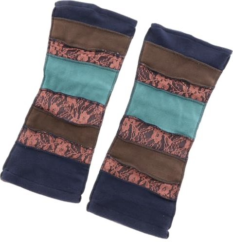 GURU SHOP Goa, Psytrance Beinstulpen, Stulpen, Knöchelwärmer - Petol, Herren/Damen