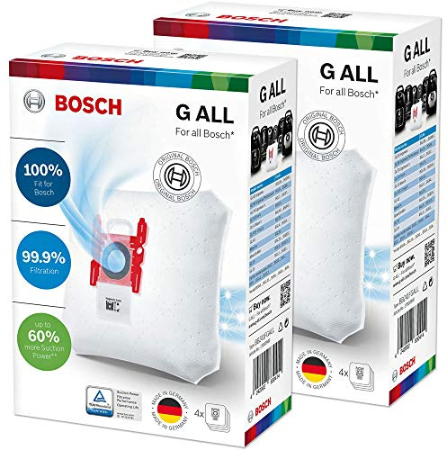 8 Sacchetti per Aspirapolvere Bosch PowerProtect Staubbeutel Type G all - BBZ41FGALL - 17000940-0017000940 - 468383-00468383