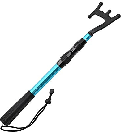 SAN LIKE Bootshaken Teleskop Bootshakenstange zum Andocken von schwimmendem Bootszubehör Pontonboot-Schubstange zum Andocken, Leichten, Langlebigen Aluminium-Andockstöcken für Boote, Boat Hook Blue