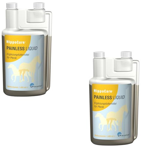 ecuphar HippoCare Painless Liquid zur Unterstützung der Gelenkfunktion bei Pferden - Doppelpack - 2 x 1000 ml