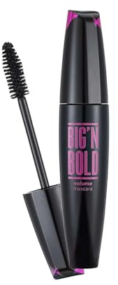 Flormar Big'n Bold Volume Mascara – Wimperntusche mit Silikonbürste für voluminöse & lange Wimpern – Intensiv schwarz, klumpenfrei und wasserfest – für sensible Augen geeignet – 15ml