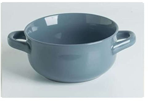 Ciotola for cereali, scodella for zuppa, scodella for tè, scodelle grandi for zuppa in ceramica con doppio manico, ciotole da portata in porcellana da 30 once Ciotola for cereali da colazione impilabi