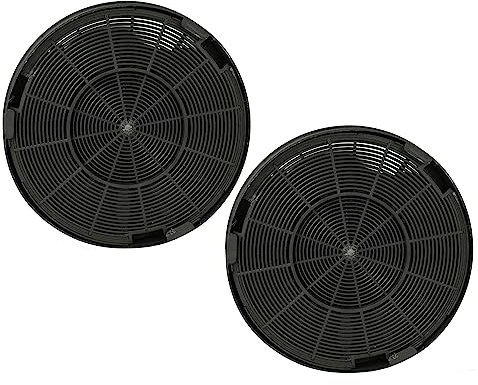 vhbw 2x Filtre à charbon actif compatible avec Franke Maris FMA 905 BK, Maris FMA 905 BK XS, Maris FMA 905 WH hotte aspirante - 19,6 cm