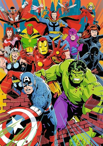 Trefl Premium Plus Quality - Marvel Heroes Puzzle - 1000 Pieces, Puzzle Series with Favorite Characters, Set Pieces, for Adults and Kids Ages 12+