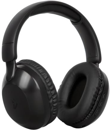 Vultech Octopus HBT-20BK 2.1 Casque Supra-auriculaire sans Fil Bluetooth 5.3 et Aux avec Microphone, contrôle de Piste, Gestion des appels, Charge Type-C, autonomie 12 Heures, couplage Automatique